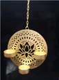 Lotus Cutout Round Tealight Holder